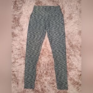 Womens Gray Space-Dye Scrunch Butt Leggings